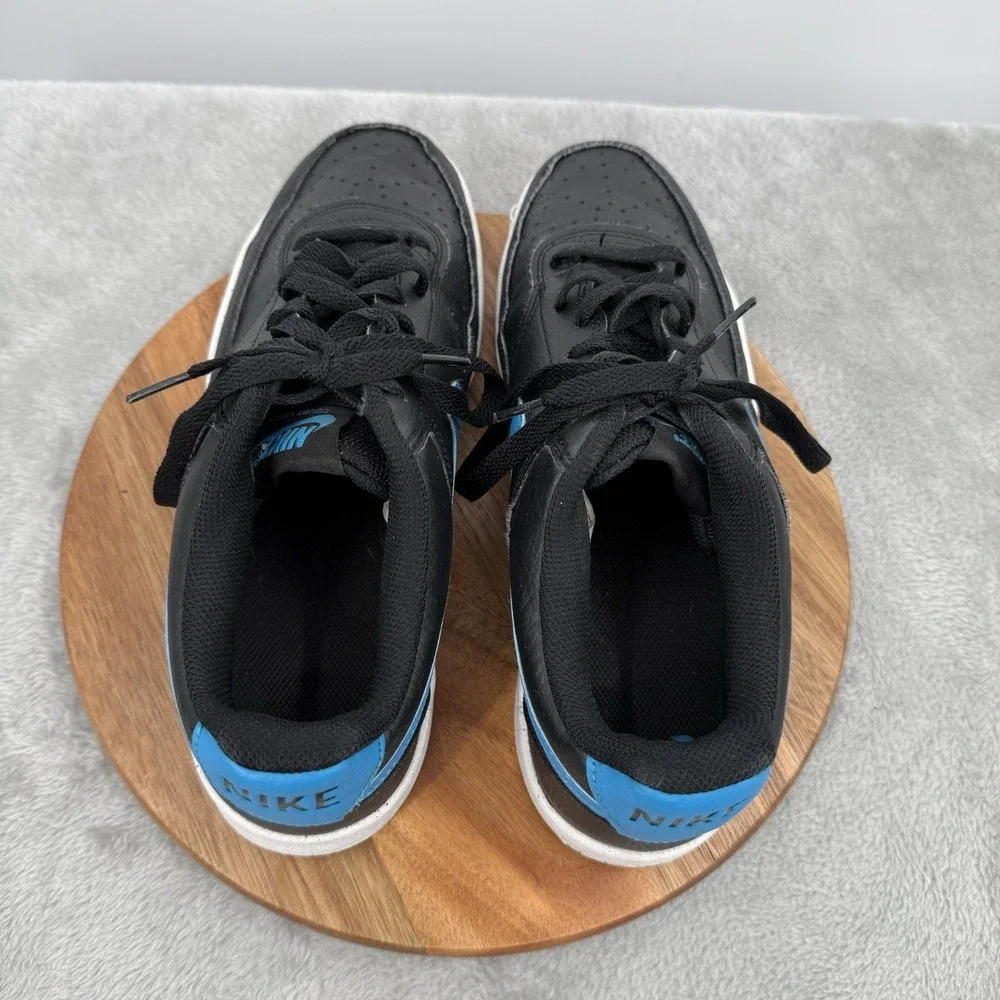 Nike Court Vision Shoe Sneaker Next Nature Low Black Laser Blue Men 9 DH2987-005